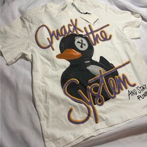 Others Follow White Tee with Duck Graphic